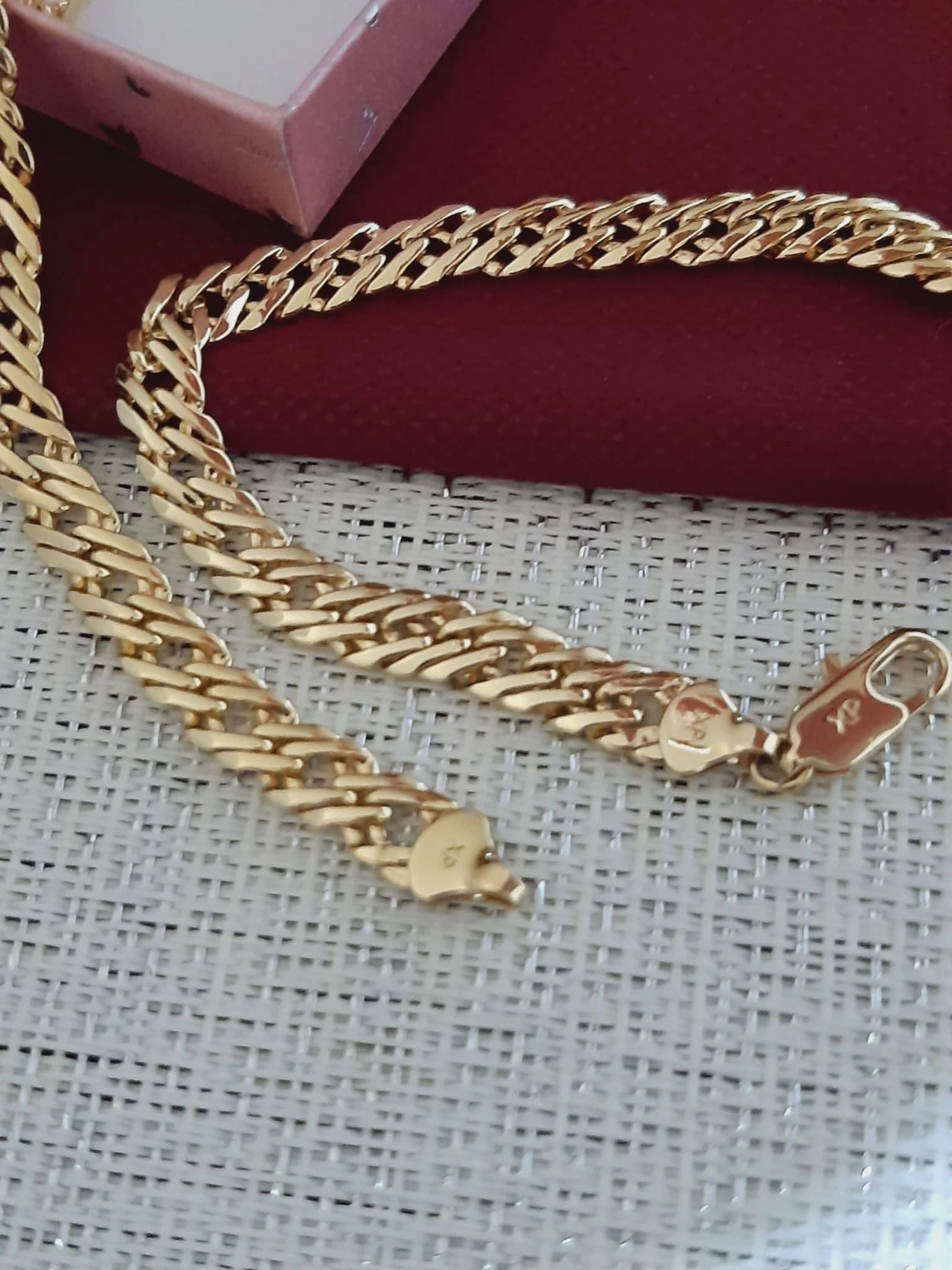 14k gold plated chain, 50cm – photo 2